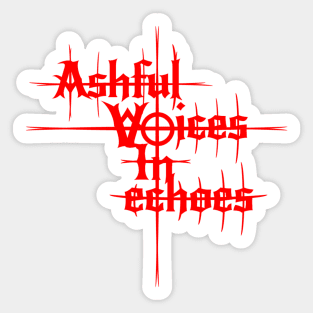 Ashful Voices In Echoes Logo Sticker